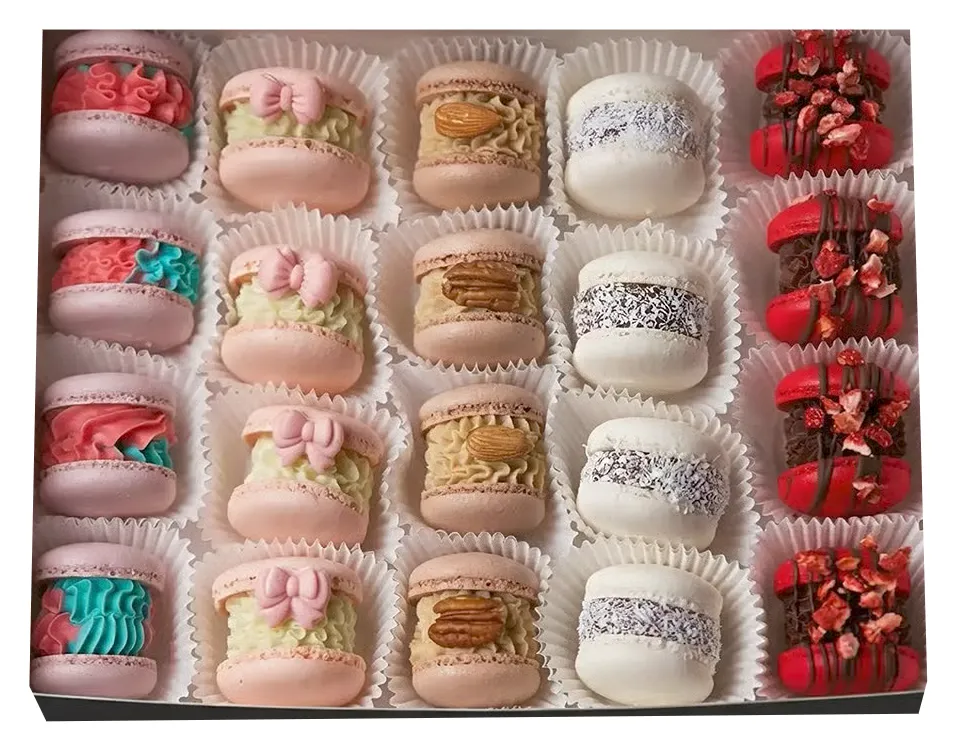 Set of macarons